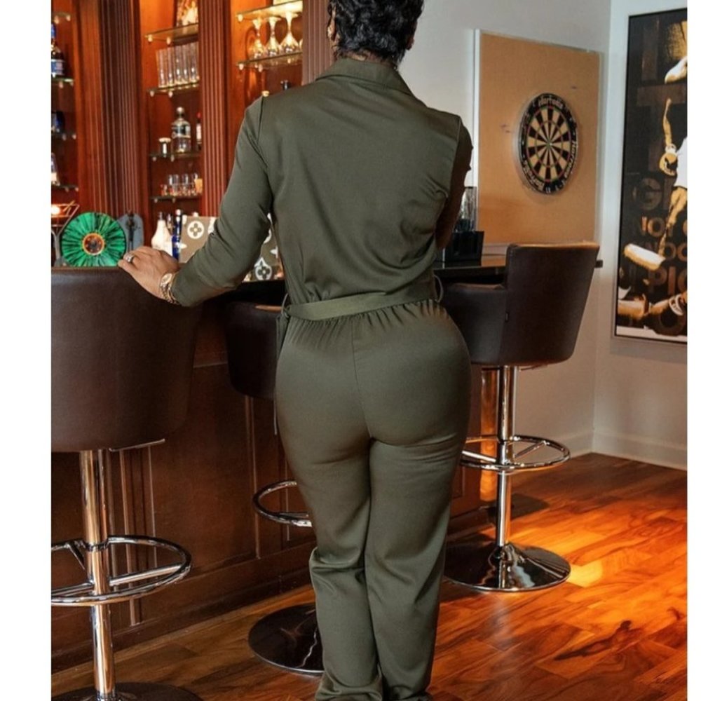 Gritty Soul green jumpsuit - Picture 2 of 3